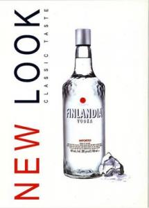 Postcard of Finlandia Vodka New Bottle Perforated - POSTCARD