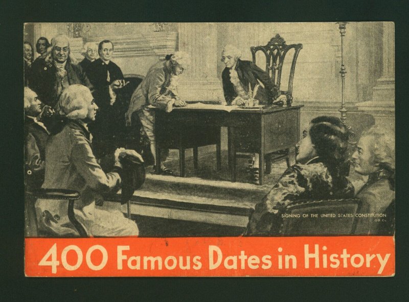 400 Famous Dates In History Chase & Sanborn Coffee Advertisement Vintage Booklet