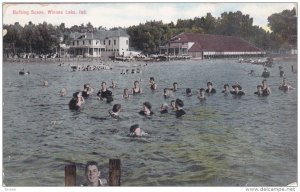 INDIANA, PU-1911; Bathing Scene, Winona Lake