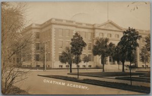 SAVANNAH GA CHATHAM ACADEMY ANTIQUE REAL PHOTO POSTCARD RPPC