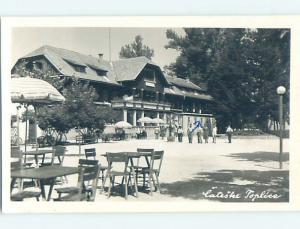 old rppc RESTAURANT Cateske Toplice - Brezice - Rann Yugoslavia Slovenia HM1963