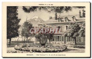Old Postcard Briancon Hotel Terminus PLM and the Pic de Coste Rousse