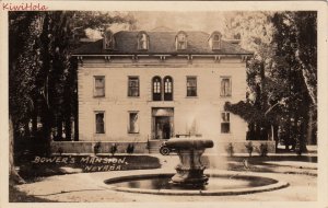 Postcard RPPC Bower's Mansion Nevada NV