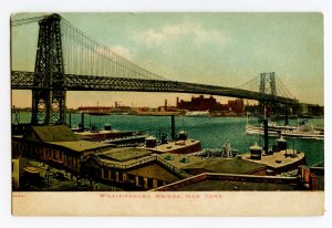 Postcard Williamsburg Bridge New York Standard View Card