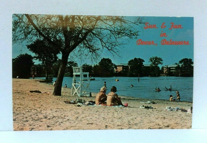 Dover Delaware Silver Lake Postcard