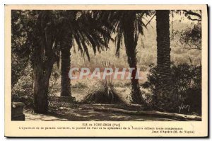 Postcard Old Port Cros Island Var Jean d'Agreve