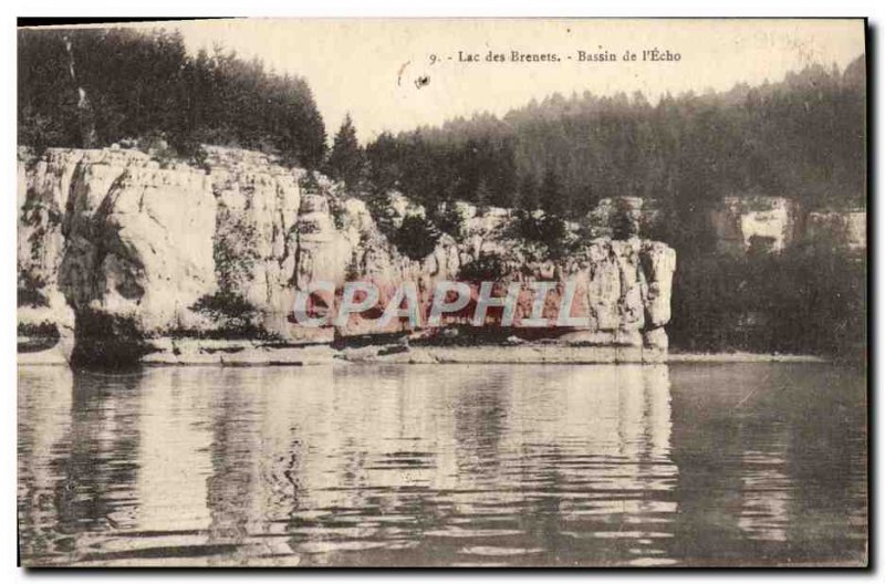 Old Postcard Lac des Brenets BASIN I & # 39Echo