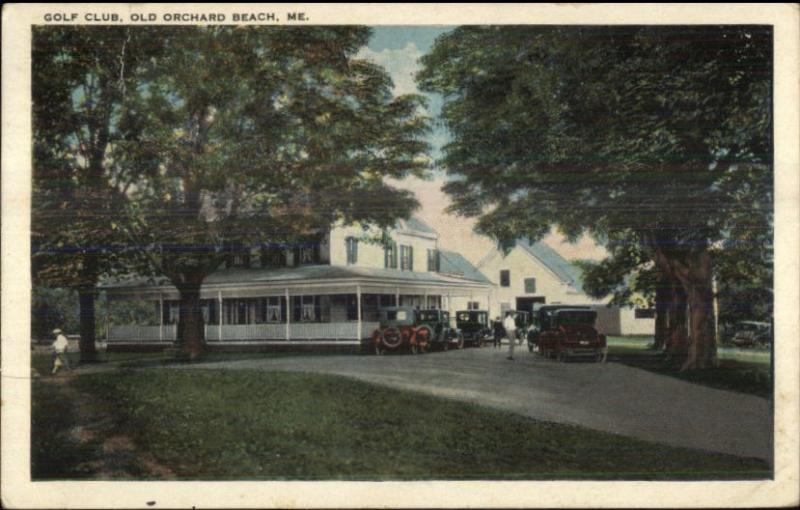 Old Orchard Beach ME Golf Club c1920 Postcard