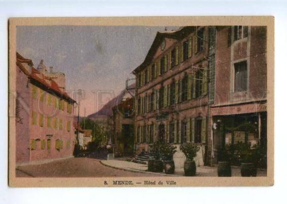 172329 FRANCE MENDE Hotel de Ville Vintage postcard