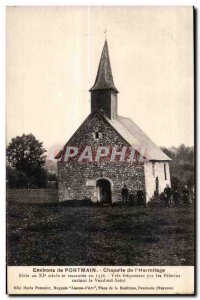 Old Postcard surroundings pontmain chapel of the Hermitage