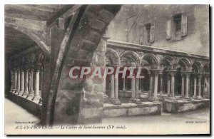 Postcard Old Aix en Provence Cloister of Saint Sauveur century XI