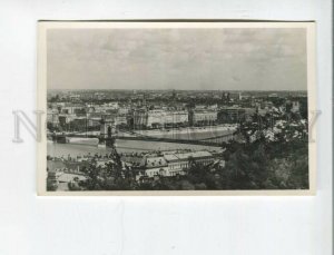 473192 Hungary Budapest Danube and bridge Old postcard