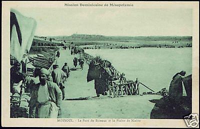 iraq MOSUL MOSSOUL, Pontoon Bridge, Plain of Ninive 20s