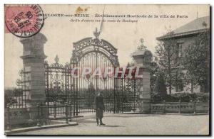 Boulogne sur Seine Old Postcard horticultural establishment of the city of Pa...