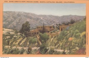 SANTA CATALINA ISLAND, California, 1930-40s; Zane Grey's Hopi Indian Home