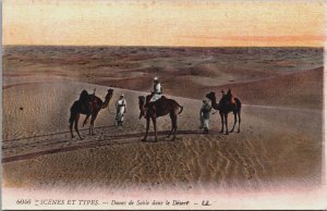 Algeria Scenes Et Types Dunes de Sable dans le Desert Vintage Postcard C153