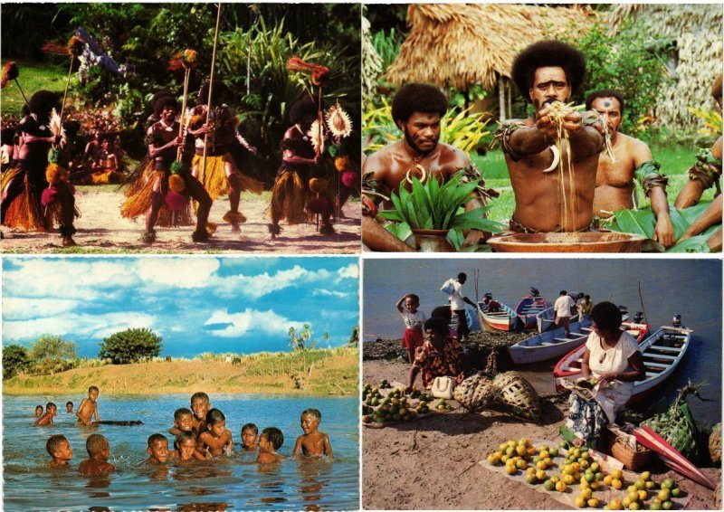 FIJI OCEANIA SOUTH PACIFIC 75 Vintage Postcards Mostly pre-1980 (L2693)