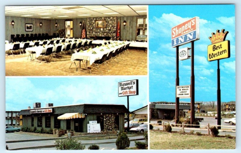 FRANKLIN, Tennessee TN ~Best Western SHONEY'S FAMILY INN Roadside Motel Postcard 