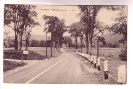 Motoring Through Maine, Road and Country Mail Box,