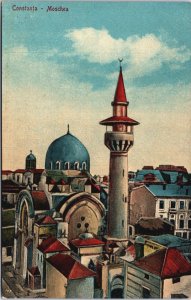 Romania Constanta Moschea Constanța Vintage Postcard C104