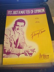 Vintage Postcard: It's Just a Matter of Opinion, Perry Como 1946