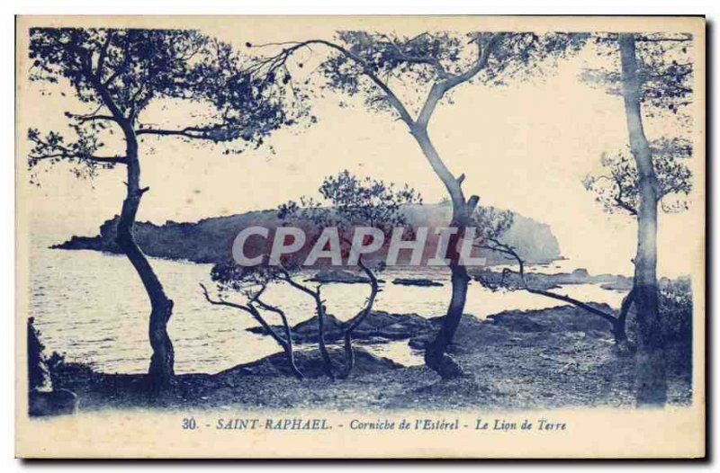 Postcard Old Saint Raphael Corniche Esterel Le Lion de Terre