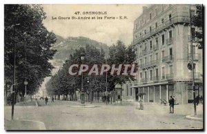 Grenoble Old Postcard course Saint Andre and strong