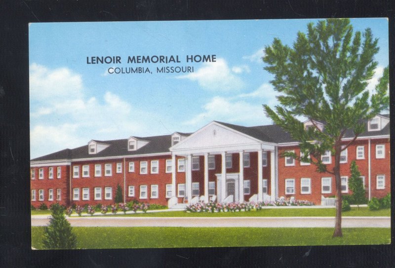 COLUMBIA MISSOURI LENOIR MEMORIAL HOME RETIREMENT HOME VINTAGE POSTCARD