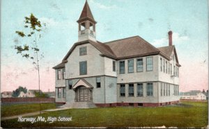 Postcard ME Norway - High School