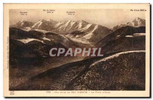 Old Postcard View from Col d'Aspin D'Aure Wallpaper