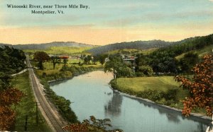 VT - Montpelier. Winooski River near Three Mile Bay