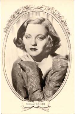 Tallulah Bankhead Actor / Actress Movie Star Writing On Back 