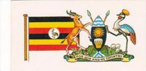 Brooke Bond Tea Trade Card Flags &  Emblems No 16 Uganda