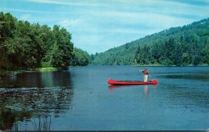 Fishing From A Canoe