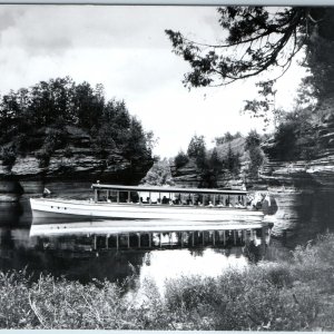 c1950s Wisconsin Dells, Wis SHARP RPPC Amphibian Ducks Josephine Boat Co WI A197