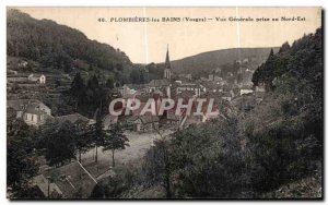 Old Postcard Plombieres les Bains (Vosges) Vue Generale taken in the North East