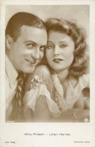 Cinema film star actors Willy Fritsch and Lilian Harvey