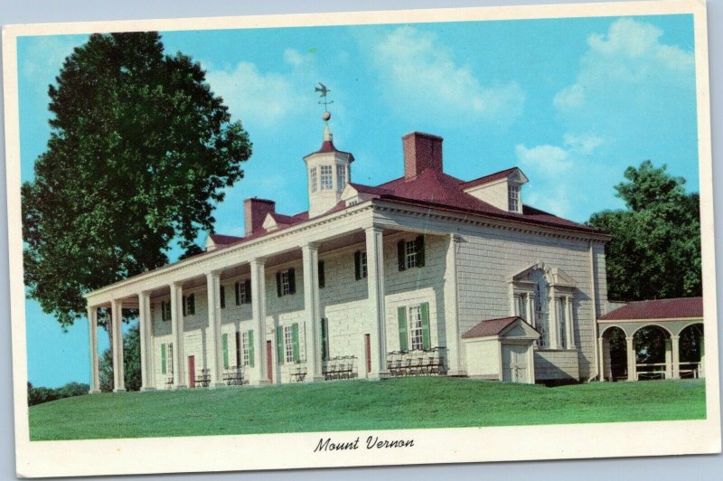 postcard George Washington Home, Mt. Vernon, Virginia