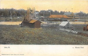 G11/ Joliet Illinois Postcard c1910 Electric Park Water Slide Amusement