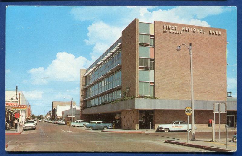 McAllen Texas tx Downtown Beaumont avenue postcard