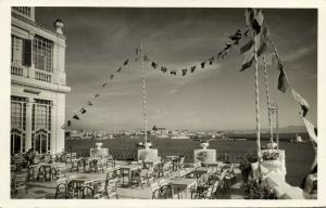 spain, Mallorca, PALMA, Puerto desde Hotel Mediterraneo (1950s) RPPC