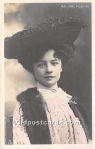 Miss Hilda Trevelyan Theater Actor / Actress Writing on back 