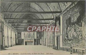 Old Postcard Reims Archeveche the Hall of Kings