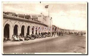 Old Postcard The Cloisters Bournemouth promenade