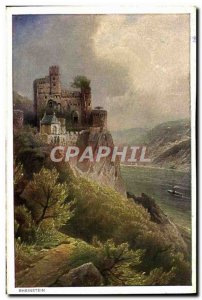 Postcard Old Burg Rheinstein