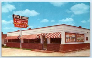SPOKANE, Missouri  MO ~ Roadside WILSON'S RESTAURANT Christian County  Postcard