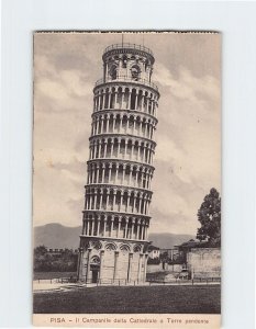 Postcard Il Campanile della Cattedrale o Torre pendente Pisa Italy