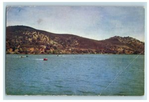 Vintage Boat Racing Clear Lake, CA Postcard F84 