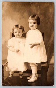 RPPC  Willimantic Connecticut  Kids With Bad Bowl Haircuts  Real Photo  c1910