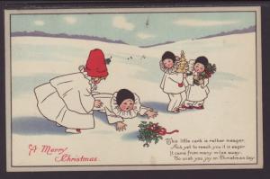 A Merry Christmas,Children Postcard